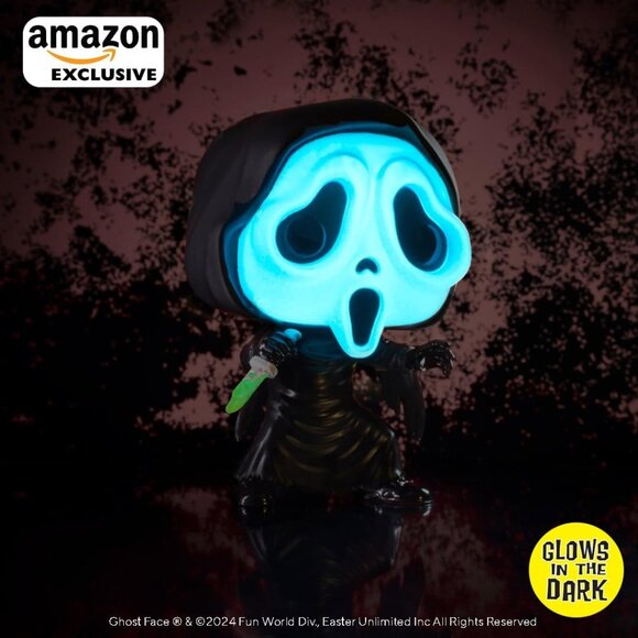 Funko Other - Funko POP! Movies: Ghostface #1607 (Glow in The Dark) Amazon Exclusive